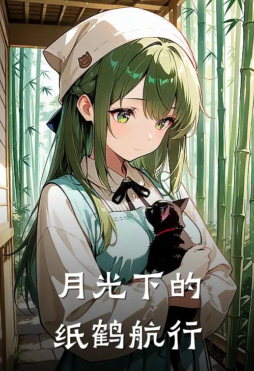 月光下的纸鹤航行