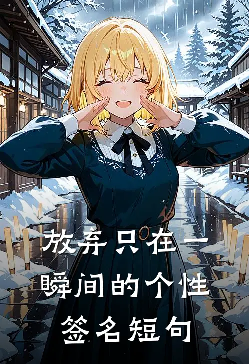 放弃只在一瞬间的个性签名短句