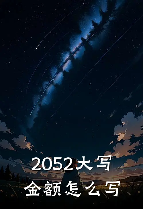 2052大写金额怎么写